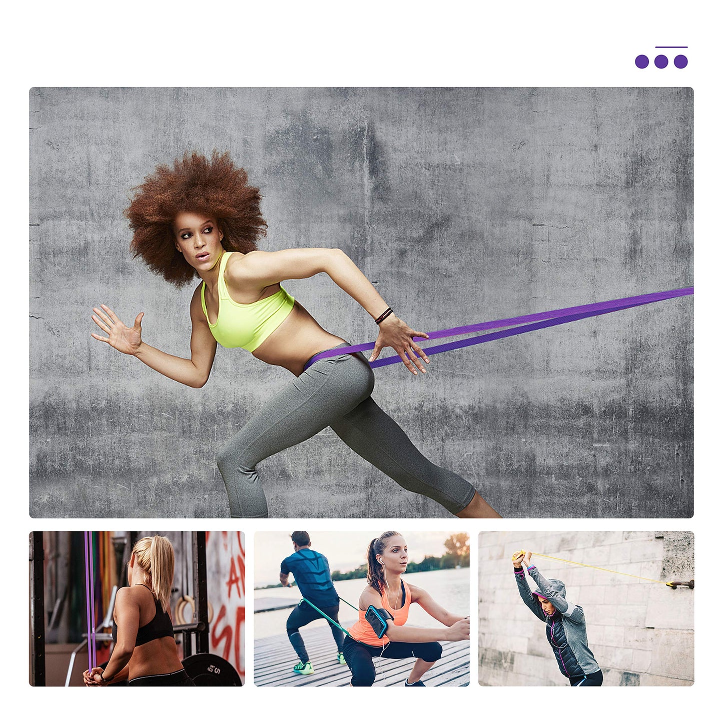 Umi Pull Up Bands, 5 Different Levels Resistance Bands Pull Up, Assisted Pull Up Bands for CrossFit, Powerlifting, Muscle and Strength Training, Stretching, Mobility, Yoga