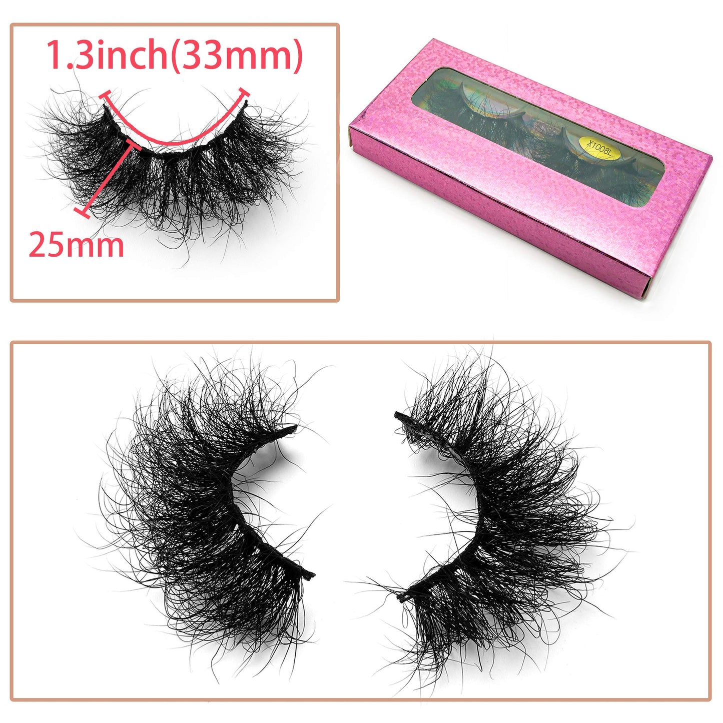 Fluffy Mink Lashes viEYEve False Eyelashes Natural Real Mink Lashes Fluffy Long 5D Dramatic Eyelashes for Women Full Lashes Durable Reusable Mink Eyelashes Messy Bomb1 pair