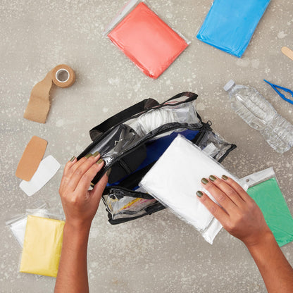 Juvale 20-Pack Disposable Rain Ponchos for Adults with Hood - Lightweight Emergency Plastic Poncho for Outdoor Events, Travel, Camping, Hiking, and Festivals - Clear