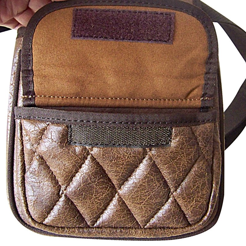 Tourbon PU Leather Sporting Shotgun Shell Pouch Shooter's Clay Trap Skeet Shooting Bag for Range Field