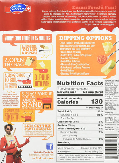 Fondue Suisse Swiss Fondue Cheese Ready to Use 400g