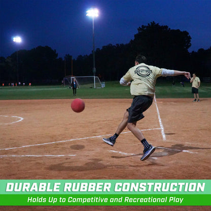 GoSports Official Kickball with Pump (2 Pack), 10 Inch