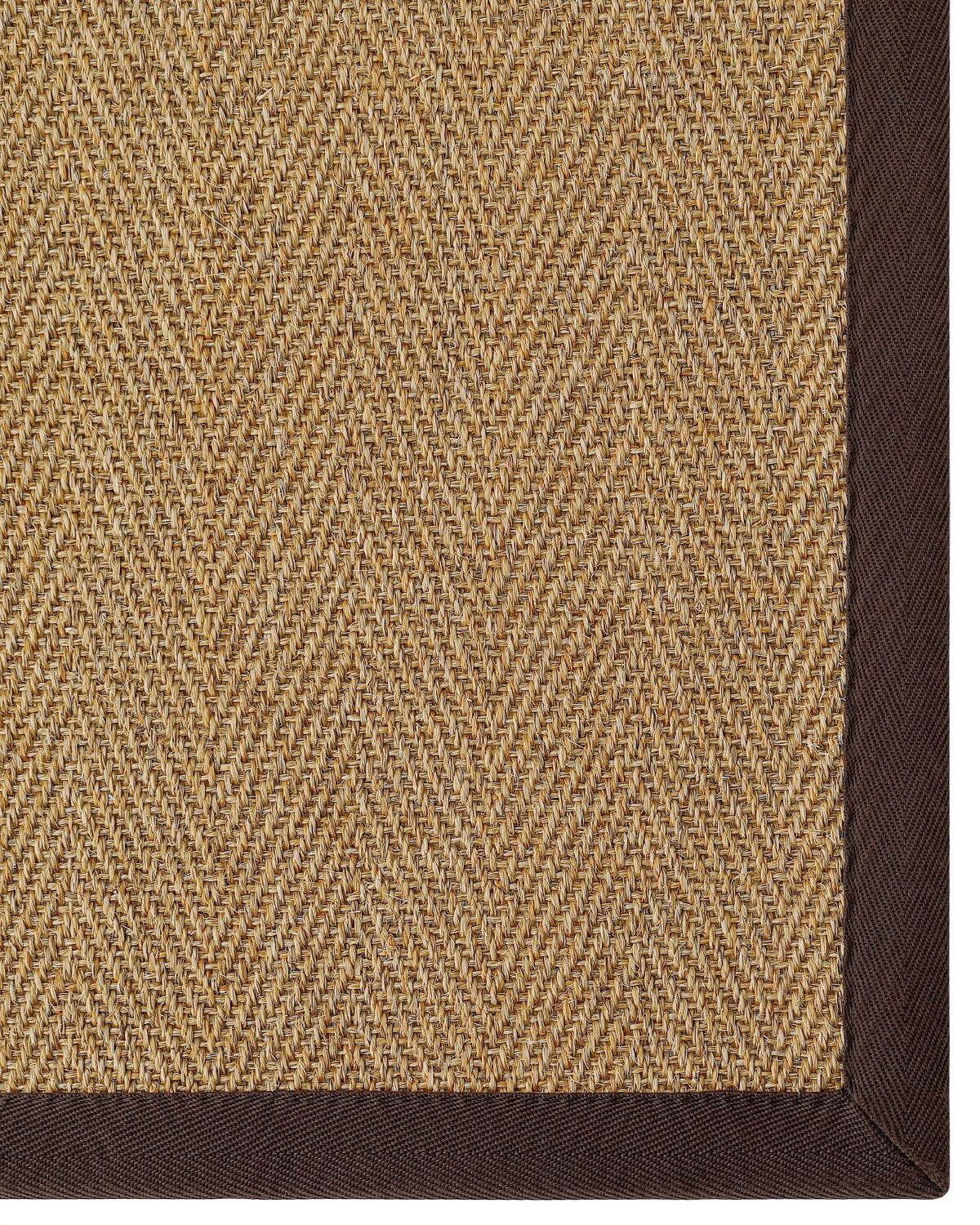 DEXI Jute Hallway Runner Rug 3x8, Woven Braided Natural Fiber Non Slip Runner Inside, Farmhouse Runners Carpet Indoor for Entryway Kitchen Luandry, Natural/Brown