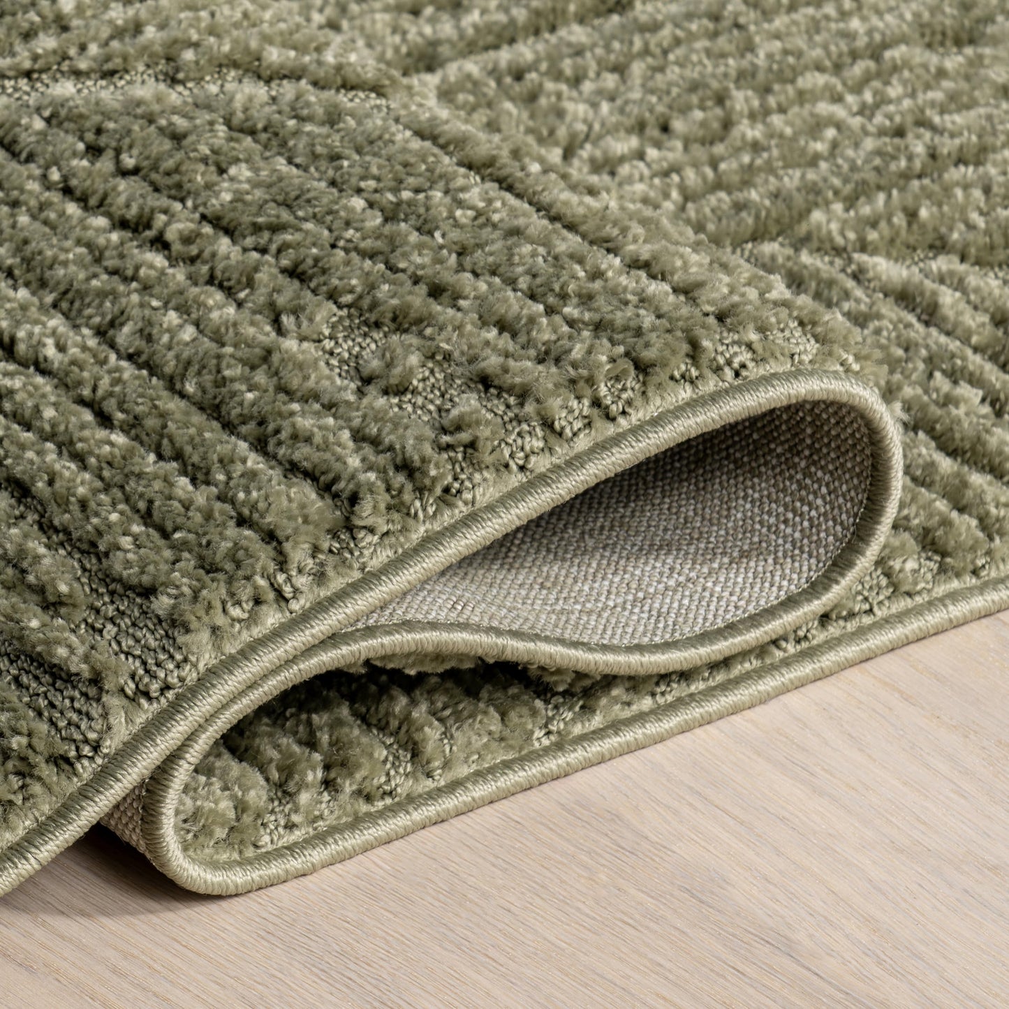 Nuloom Kerry Green, 5'3" x 7'6", Geometric, Soft and Cozy, High Traffic, Stain Resistant, Easy Clean, Durable Area Rug for Bedroom, Living Room, Dining Space, Den, Foyer, Entryway