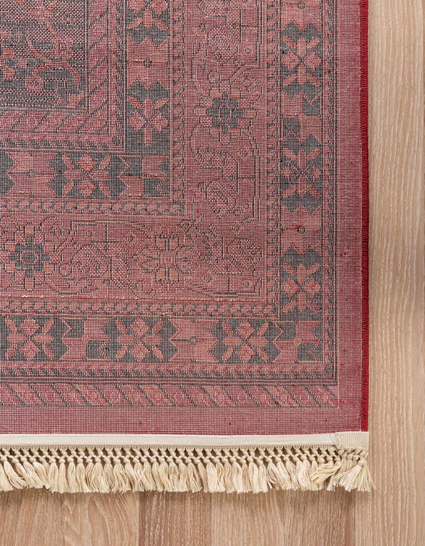 Unique Loom Tekke Collection Area Rug - Sheibani (10' x 14' 1" Rectangle, Red/ Black)
