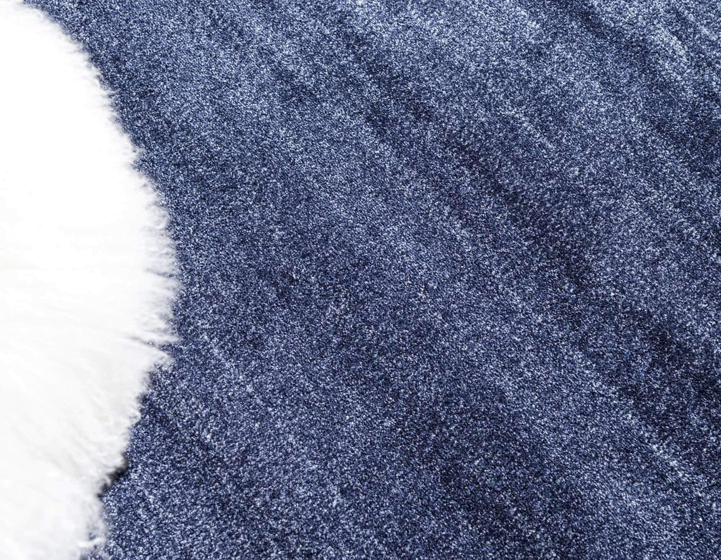 Unique Loom Del Mar Collection Area Rug - Maria (5' 3" x 8' Rectangle, Navy Blue/ Ivory)