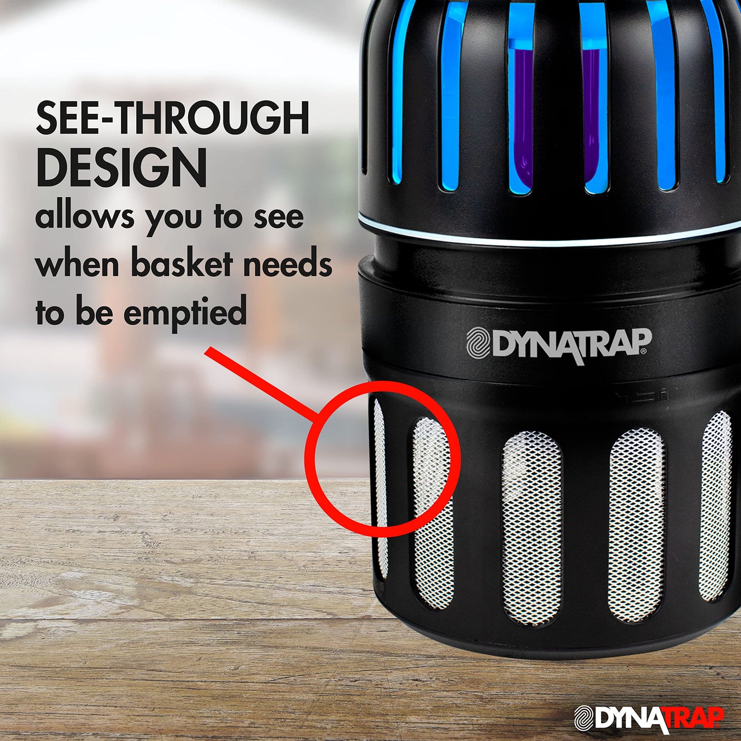 DynaTrap DT1050SR 1/2 Acre Mosquito & Flying Insect Trap – Kills Mosquitoes, Flies, Wasps, Gnats, & Other Flying Insects - Bug Zapper Alternative - Black