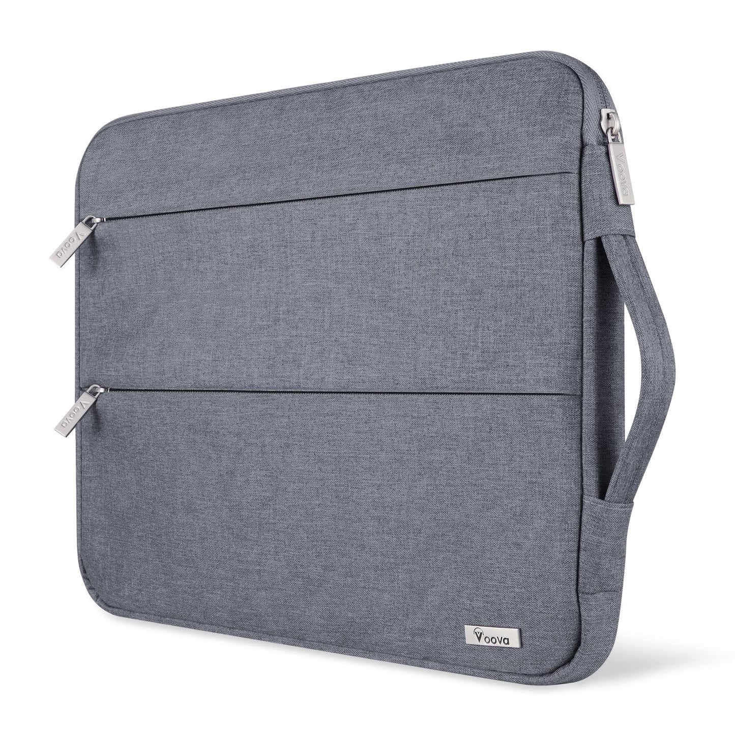 Voova Laptop Sleeve Case 13 13.3 Inch for MacBook Air 13 M1/M2/M3 2020-2024, MacBook Pro 13/14, Waterproof Slim Computer Bag Cover with Handle and Accessory Pocket, Grey