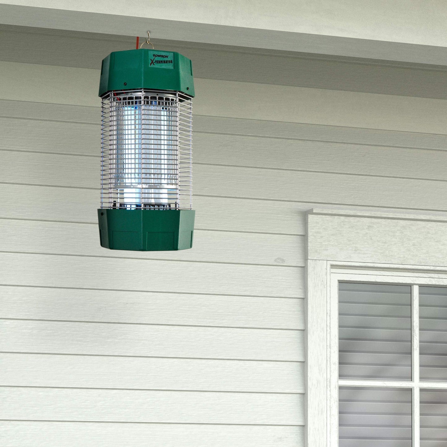 Flowtron Electric Bug Zapper 2 Acres Outdoor Insect Control with Dual Lure Method, 120W UV Light & Octenol Attractant for Fly & Mosquito, 5600V Kill Grid, Made in USA