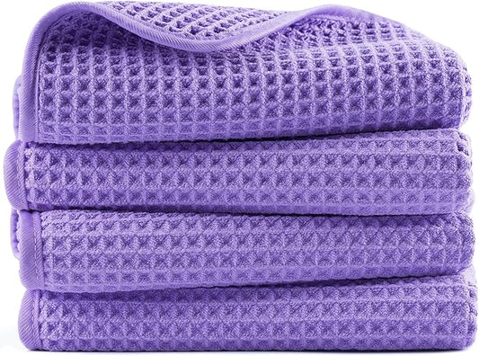 POLYTE 430 GSM Microfiber Lint Free Hand Towel, 16 x 30 in, 4 Pack