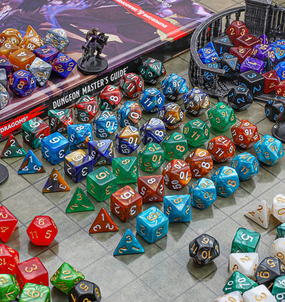 CiaraQ DND Dice Sets - 26 X 7 Polyhedral Dice (182pcs) with a Large Drawstring Bag Great for Dungeons and Dragons, Role Playing Table Game.