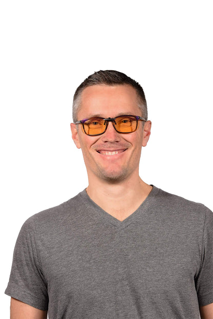 Blue Light Blocking Clip On Glasses - Effective Computer Glasses for Men and Women, Durable Lightweight Design Reduce Eyestrain, Headaches for All Day Screen Time and Gaming Protection (Daytime Lens)