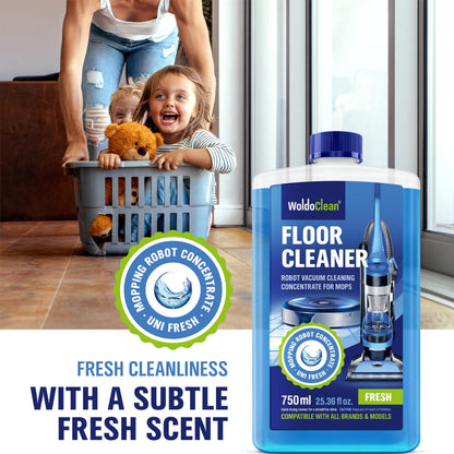 WoldoClean Floor Cleaner for Mopping Robots 750ml - Universal Streak-Free Cleaning for All Mopping & Vacuum Robots
