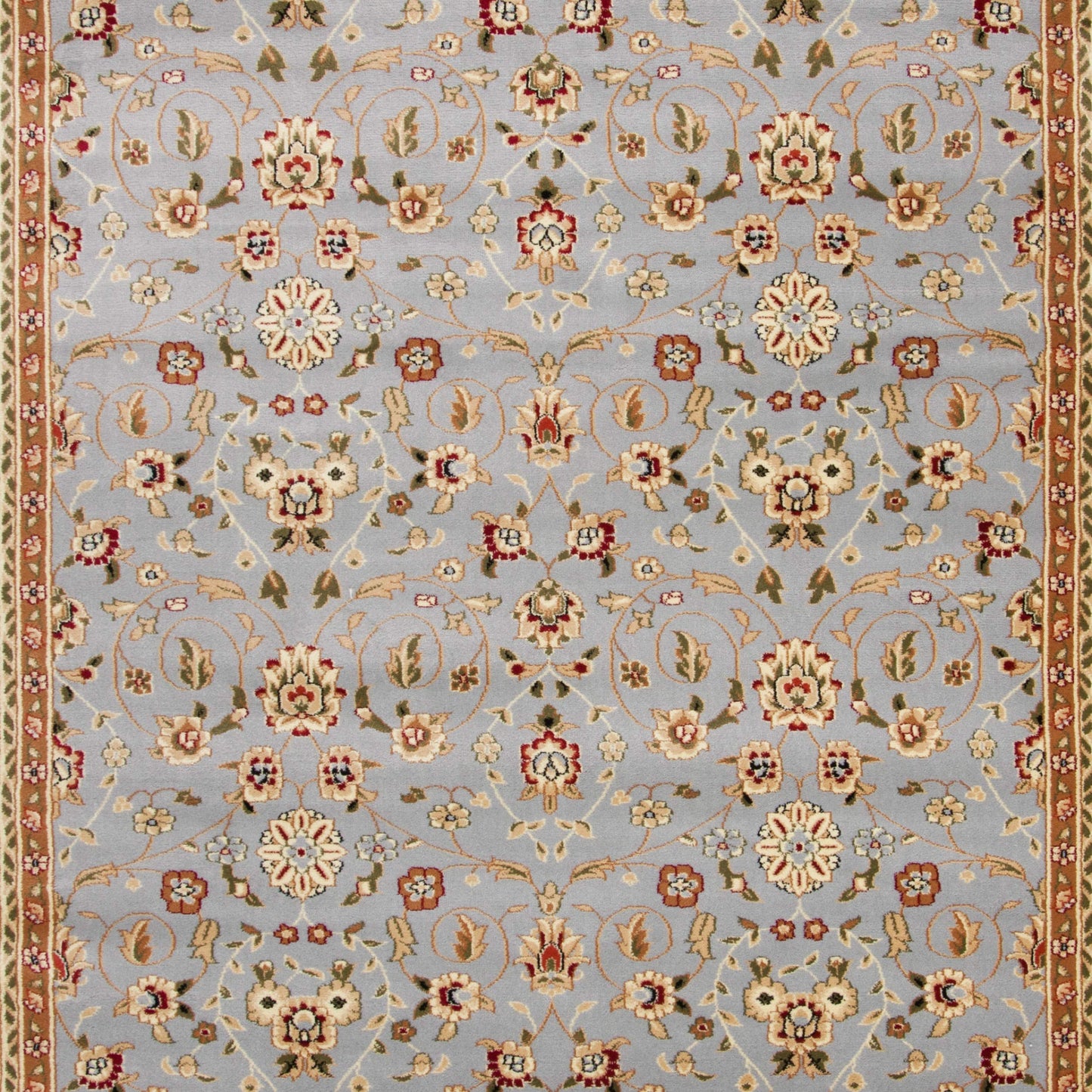 SAFAVIEH Lyndhurst Collection X-Large Area Rug - 11' x 15', Light Blue & Ivory, Traditional Oriental Design, Non-Shedding & Easy Care, Ideal for High Traffic Areas in Living Room, Bedroom (LNH312B)