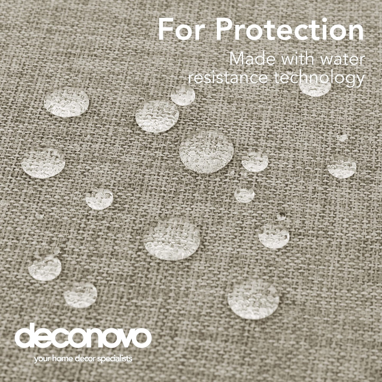 Deconovo Rectangle Tablecloth Faux Linen Water Resistant Table Cloth for Dinning 52x70in(132x178cm) Linen