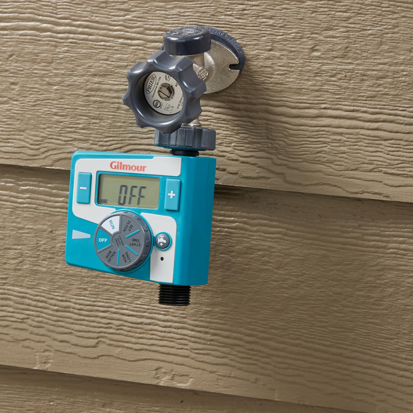 Gilmour Single Outlet Electronic Water Timer for Garden Hose, Irrigation Timer for Sprinklers and Drip Lines, Blue