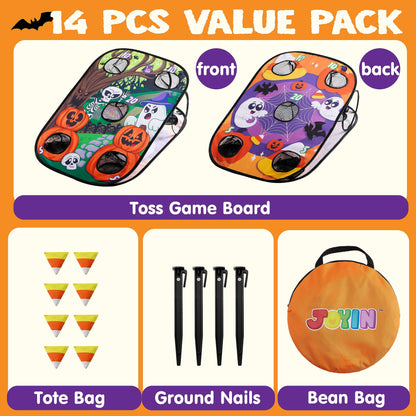 JOYIN Halloween Toss Game Board with Bean Bag for Kids Outdoor Toys, Halloween Party Favor, Beach Yard Outdoor Activities, Family Party Supplies，Camping Outside Play Toy