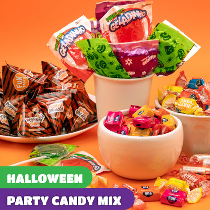 Halloween Candy Bulk 10-Pound Box - Party Mix - Popping Rocks, Lollipops, Taffies, Gum - Trick or Treat Candy Variety Pack - Assorted Goody Bags and Pinata Fillers