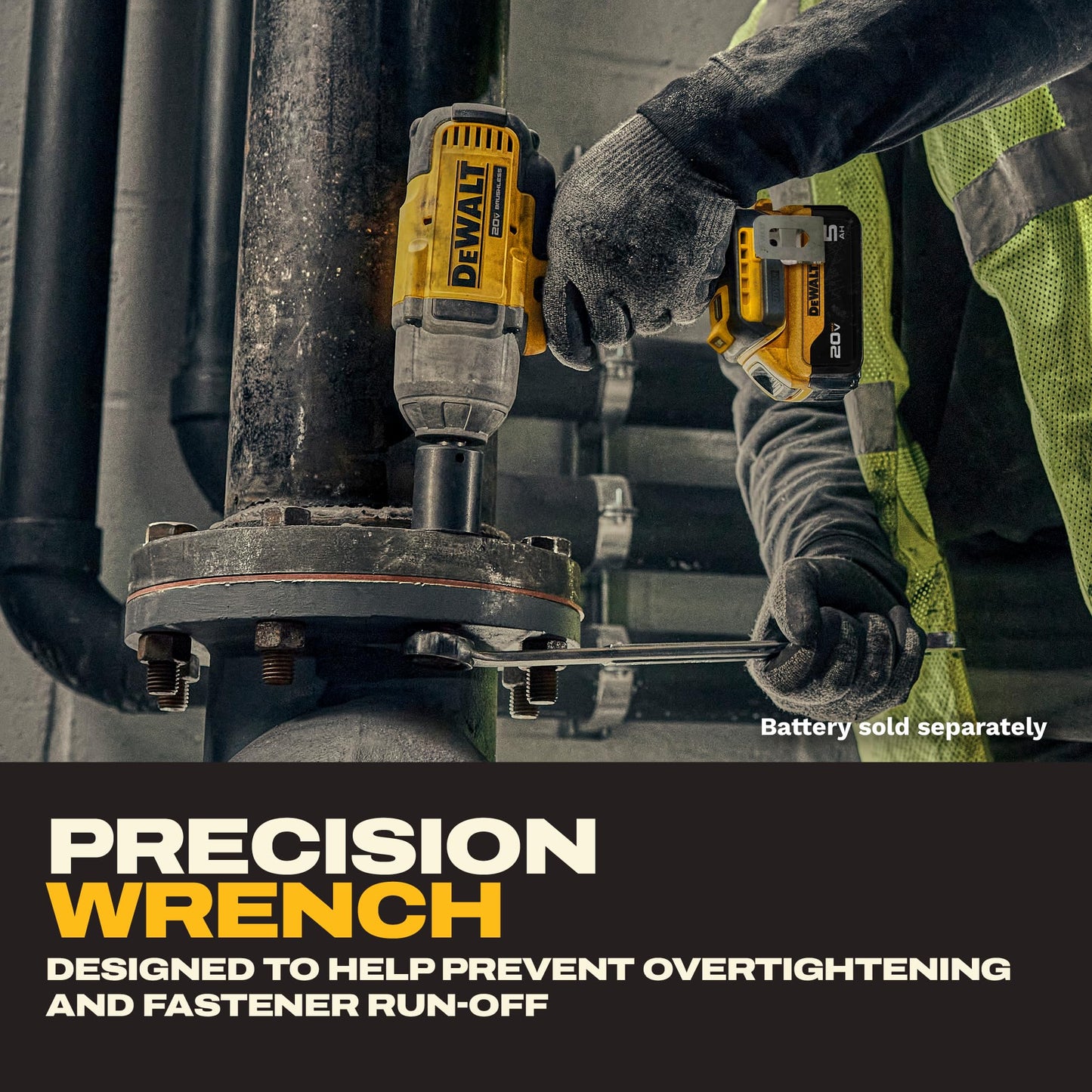 DEWALT 20V MAX Cordless Impact Wrench, 1/2 Impact Gun, 4-Speed High Torque with Hog Ring Anvil and LED Light, Brushless Motor, Precision Wrench, Tool Only (DCF900B)
