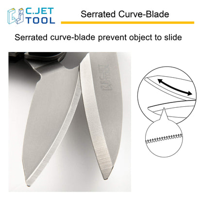 C.JET TOOL Carpet Scissors, Carpet Cutter, 250mm/10", Heavy Duty Multi-Purpose Shears, Soft Grip, Stainless Steel