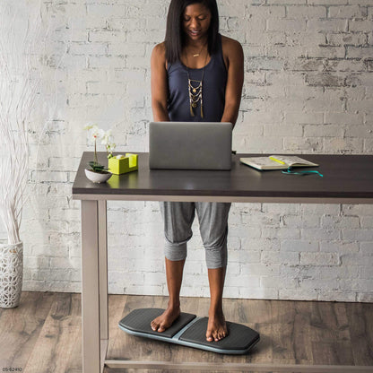 Gaiam Evolve Balance Board for Standing Desk - Anti-Fatigue Wobble Board for Home, Office, Physical Therapy & Exercise Equipment - Stability Rocker for Constant Movement, Increases Focus, Floor Mat Alternative