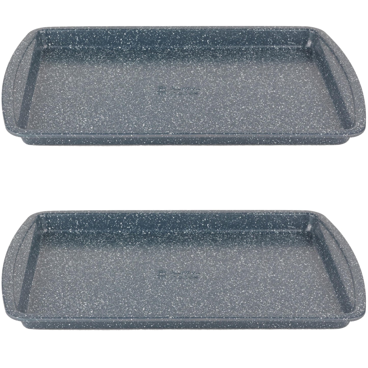 Russell Hobbs Nightfall Stone Baking Trays - Set of 2, 38cm Non-Stick Oven Tray, Lightweight, Oven Sheet for Biscuits, Cookies and Chips, Easy Clean, Durable Carbon Steel Bakeware, PFOA Free