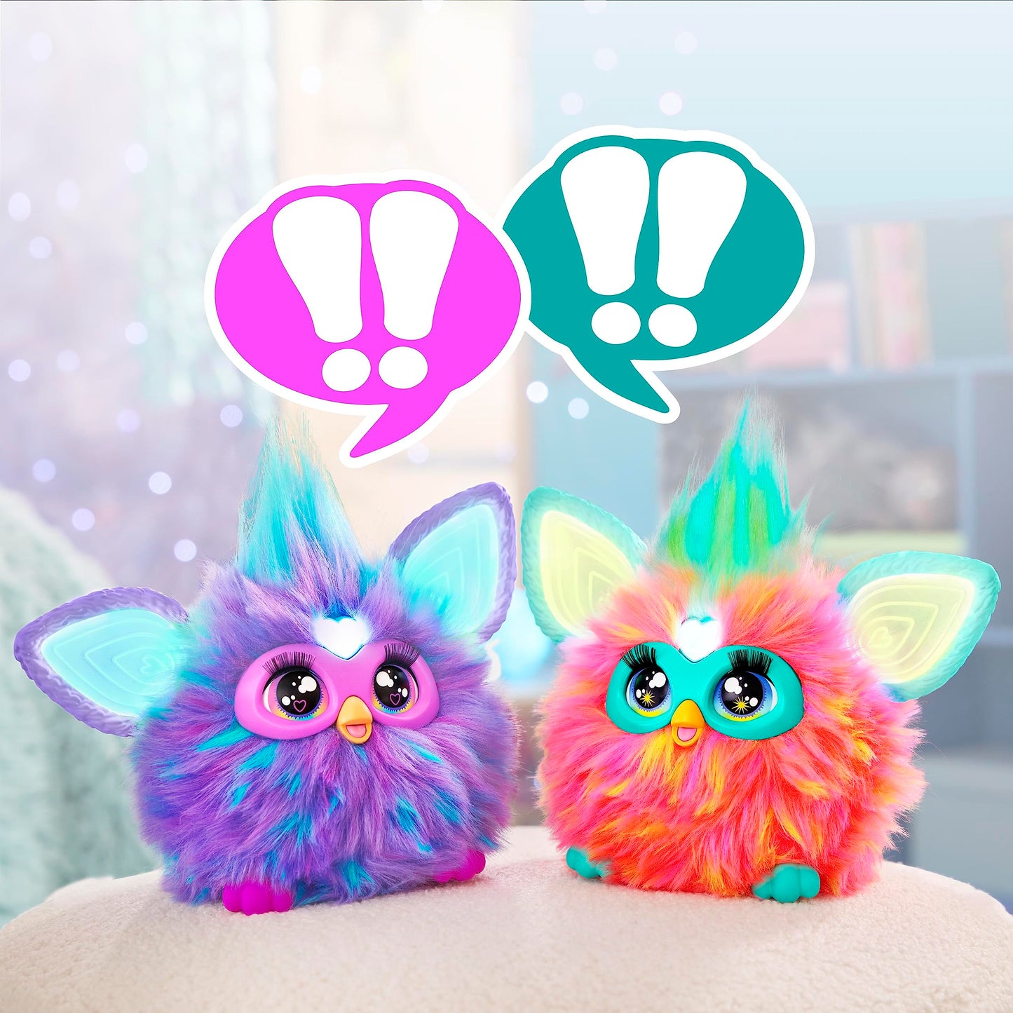 Furby Electronic Plush Toy with Sounds for Kids, Plush Toys, Interactive Talking Furby Collectible, 15 cm/6 inch, Soft to the Touch