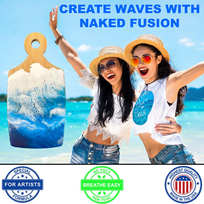 Epoxy Resin Art Resin Crystal Clear Formula- The Artist's Resin for Coating, Casting, Resin Art, Geodes, Tabletop, Bar Top, Live Edge Tables, River Tables- Non-Toxic -1 Gallon Kit