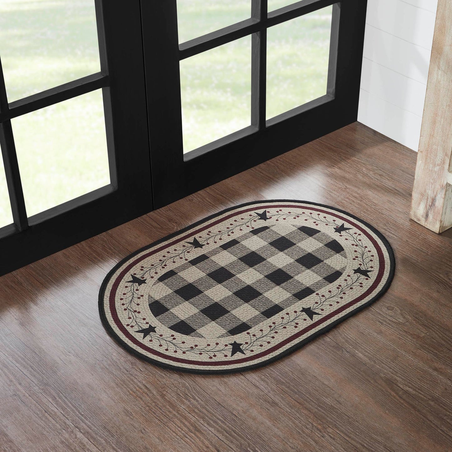 VHC Brands Pip Vinestar Indoor Rug Oval 20x30, Polyester Area Rug, Accent Rug, Floor Decor, Pip Vinestar Collection, Oval 20x30, Natural