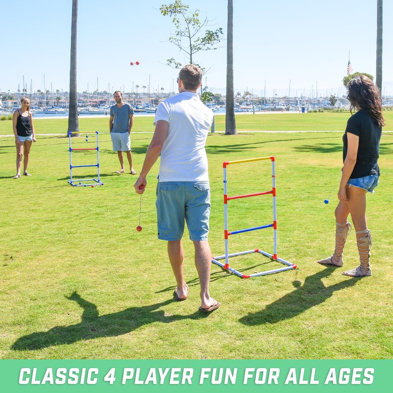 GoSports Premium Ladder Toss Game with 6 Bolos and Carrying Case