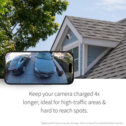 Arlo Essential Security Camera 2K | Outdoor - Indoor | 2nd Gen | Wireless with Spotlight, 2-Way Audio, Color Night Vision, Live Stream, Motion Activation, Real Time Notifications - White, 3 Cameras