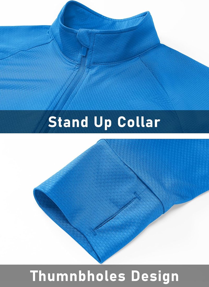 MAGCOMSEN Women's UPF 50+ Lightweight Athletic Jacket - Sun Protection, Full Zip, Long Sleeve, Ideal for Hiking & Outdoor Activities