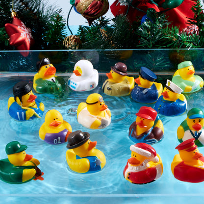 JOYIN 24 Days Christmas Advent Calendar 2025, Rubber Ducks for Boys Girls Kids and Toddlers, Party Favor Xmas Gifts, Halloween Rubber Ducky Bath Toys, Kids Xmas Fun Ducks, Christmas Countdown