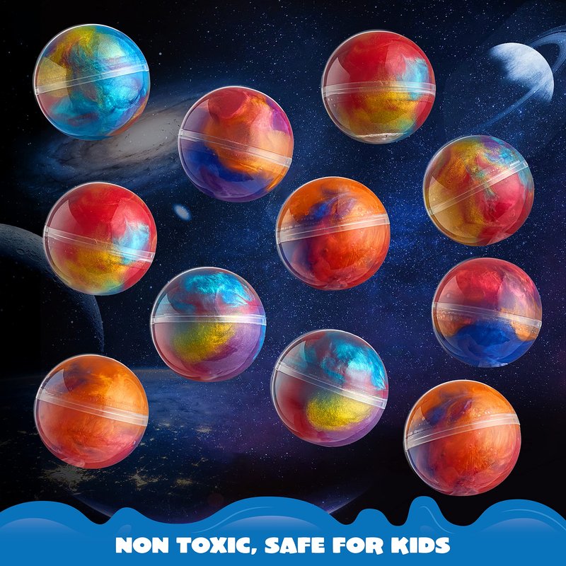 JOYIN Slime Party Favors, 36 Pack Galaxy Slime Ball- Stretchy, Non-Sticky, Mess-Free, Stress Relief, and Safe - Toys for Girls and Boys - Easter, Classroom Reward, Party Supplies, Valentines