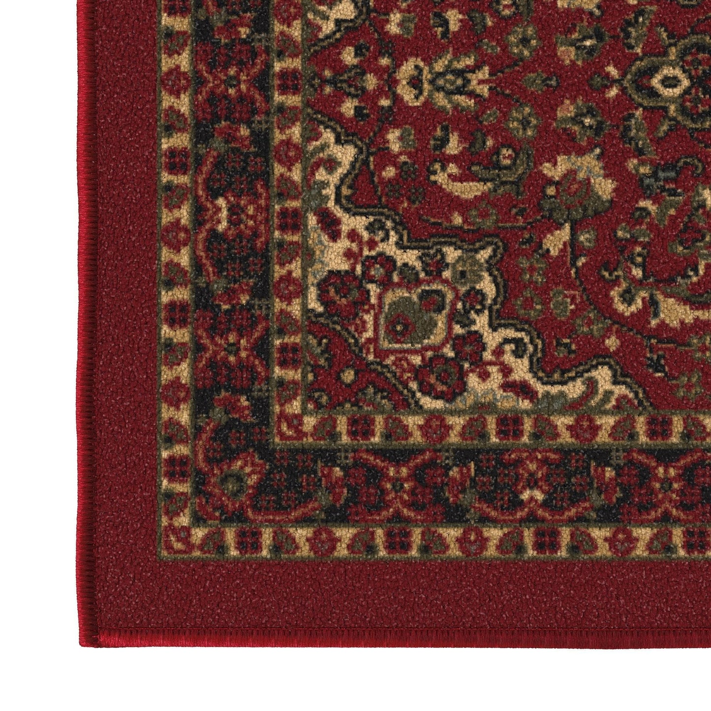 Ottomanson Hallway Runner Rug 2'7" x 9'6" Non Slip Oriental Area Rugs Easy to Clean Laundry Rug Runner Durable & Pet Friendly Floor Carpet Runners for Hallways Entryway Living Room Kitchen, Red