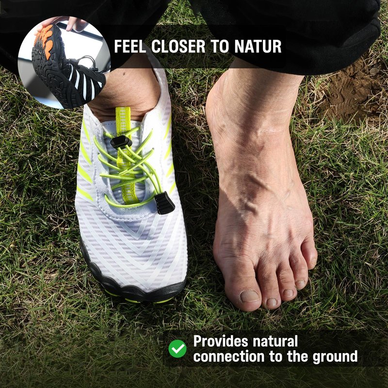 Grounded Footwear for Women Barefoot Shoes,Grounded Footwear for Mens,Hike Barefoot Shoes Womens Footwear, Comfortable Non-Slip Barefoot Vitality Shoes,Men's Women's Water Shoes Wide Toe Box