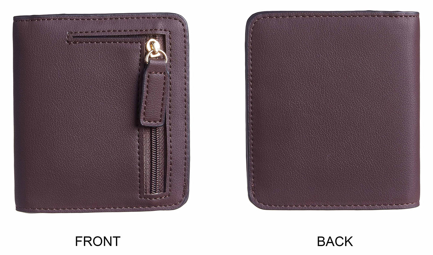 Gostwo Small Wallet for Women, RFID Blocking Wallet, Credit Card Holder Wallet, Compact Bifold Luxury Genuine Leather Pocket Passport Wallet Ladies Girls Mini Purse Travel with ID Window, Coffee