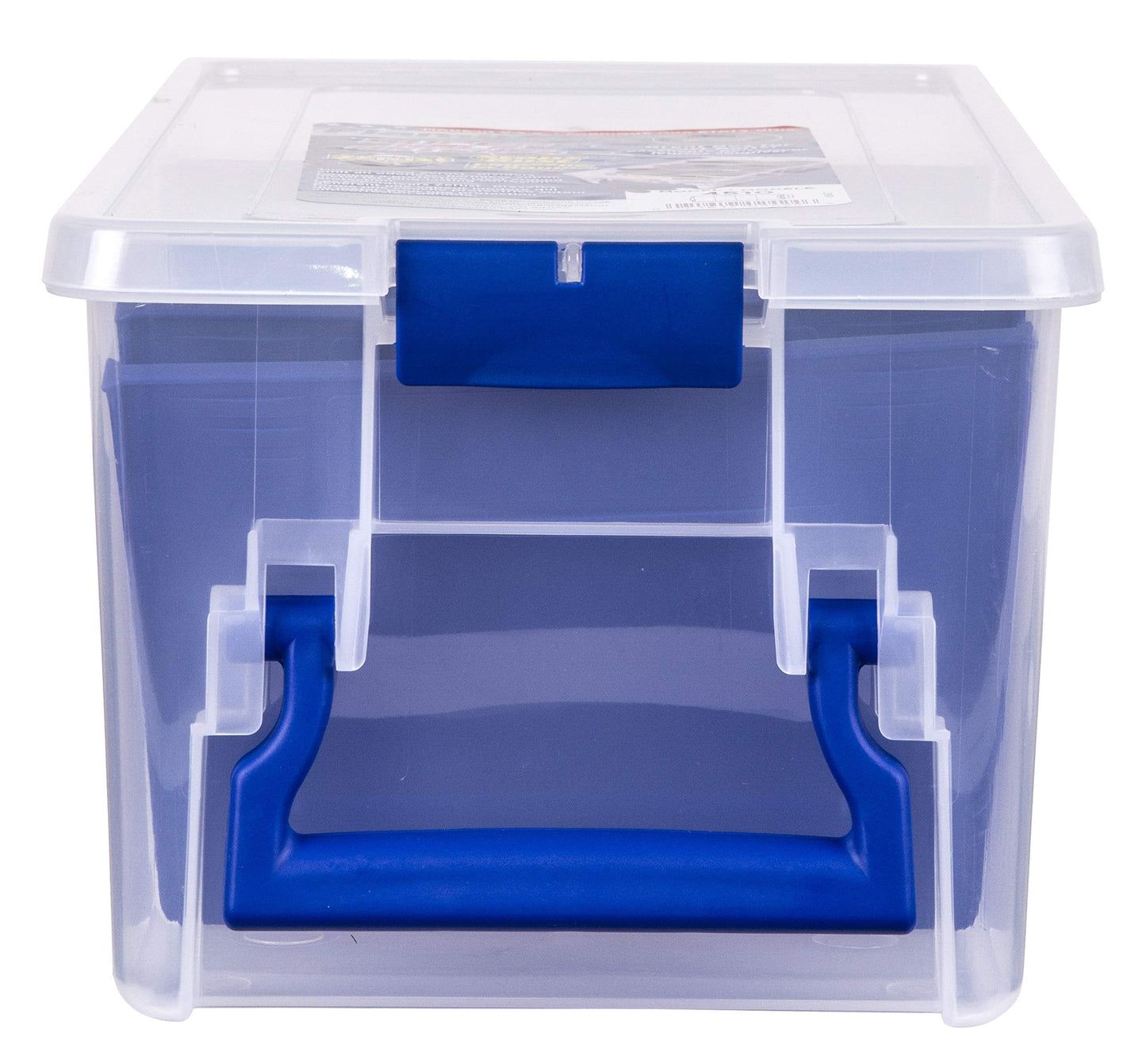 Flambeau Outdoors 4510 Clear Fishing Tackle Box Organizer - Super Half Satchel Soft Lure Storage Boxes, Bait Organizer, Tuff Tainer with Zerust Anti-Rust Dividers