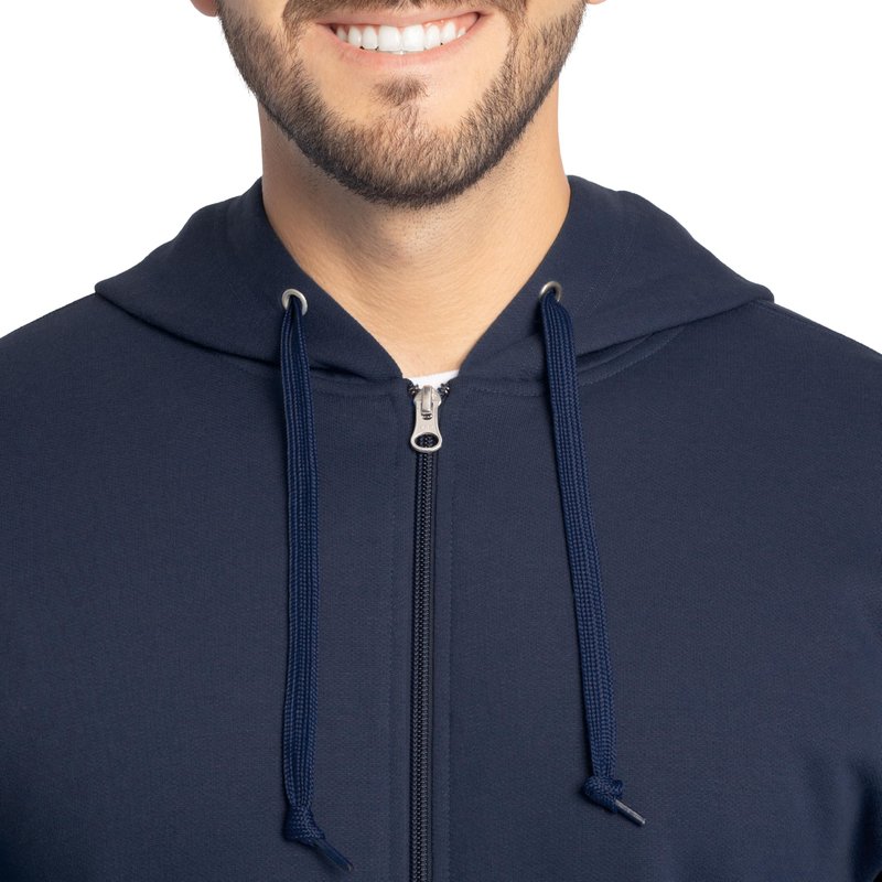 Fruit of the Loom Men's Eversoft Fleece Sweatshirts & Hoodies, Full Zip-Navy, Medium