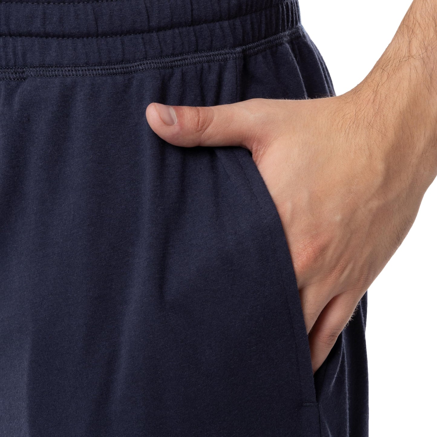 Fruit of the Loom Men's Jersey Knit Jogger Sleep Pant (1 and 2 Packs), Navy, Large