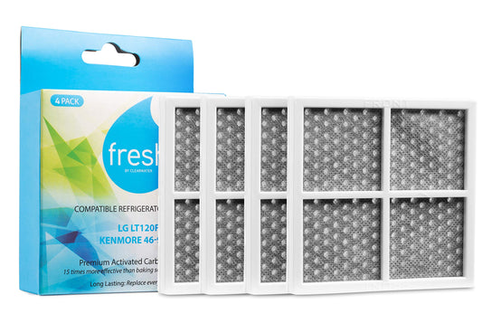 Fresh LT120F Air Filter Replacement, Compatible With: 9918, 795 and LG ADQ73214404, LMXS30776S, 4 Pack - Fresh