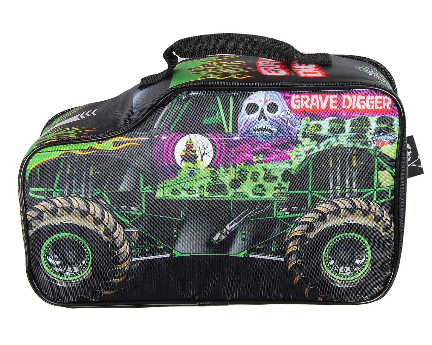 Monster Jam Grave Digger Truck Shaped Insulated Big Large Work Lunch Box Bag