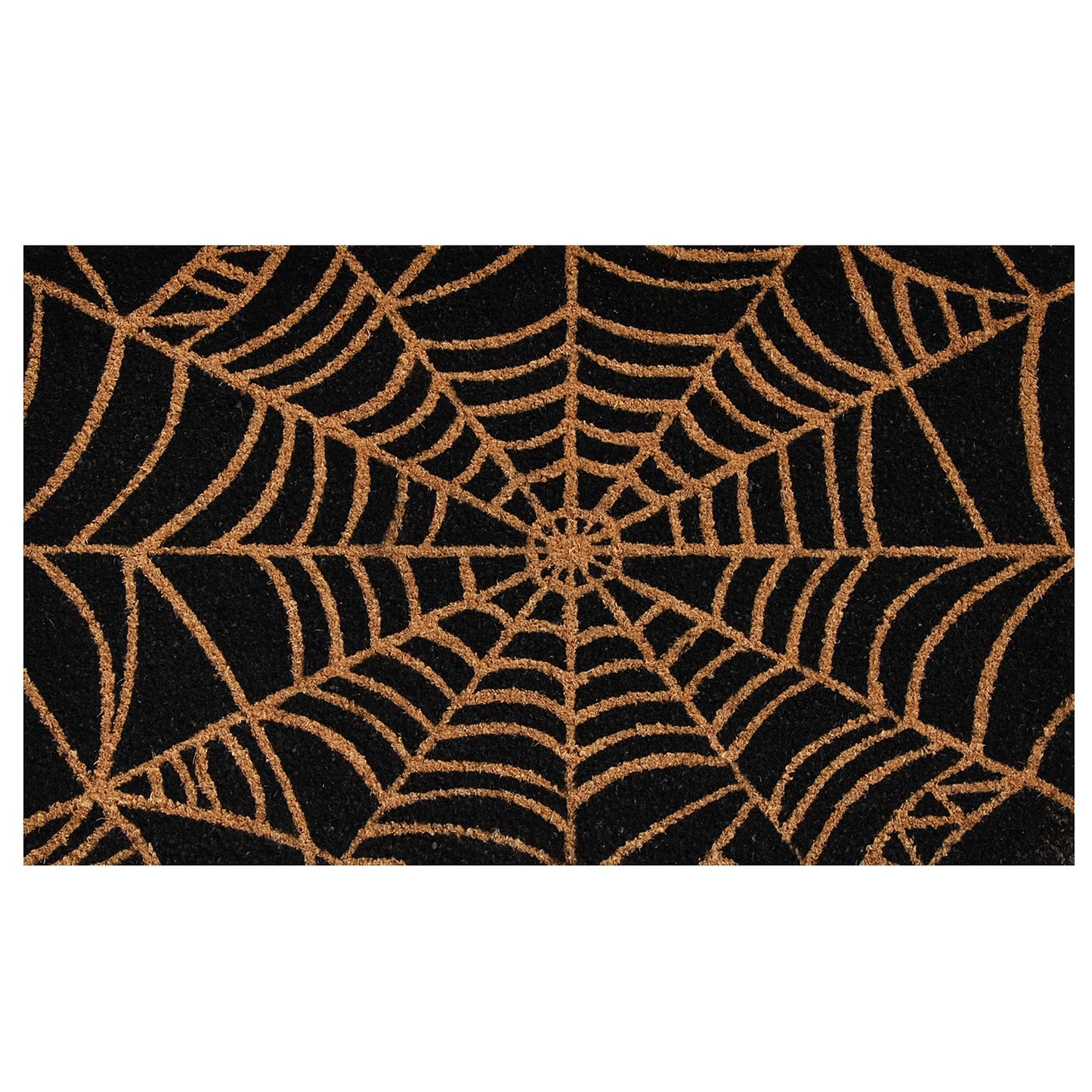 callowaymills 101951729 Scary Web Doormat, 17x29, Black and Natural