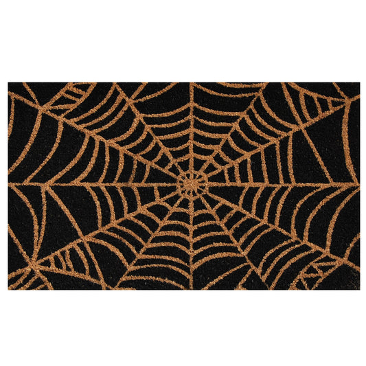 callowaymills 101951729 Scary Web Doormat, 17x29, Black and Natural
