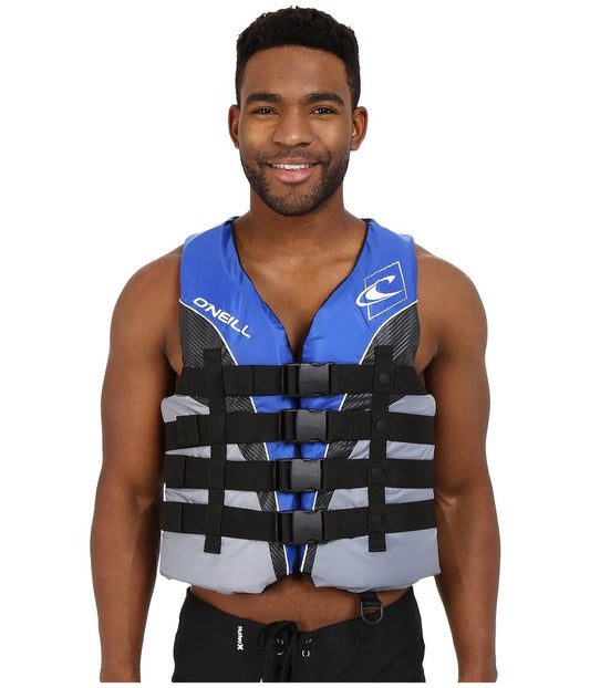 O'Neill Men's Superlite USCG Life Vest,Pacific/Smoke/Black:White,L