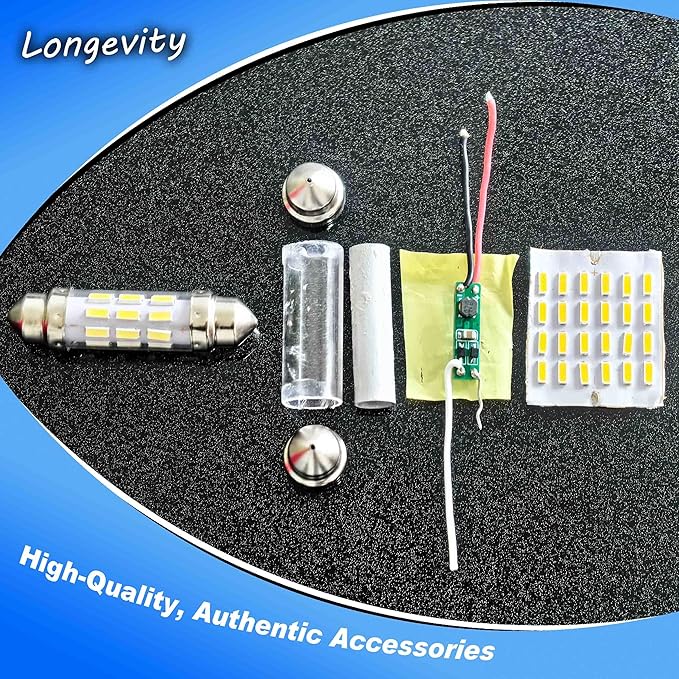 41mm/1.6" 214-2 RV Refrigerator Light Bulb DC 12V Super White Replacement LED Festoon Bulbs for Trailer Camper Motorhome Concession Stands Food Trucks RV Fridge Refrigerator Interior Light Bulb,2 Pack