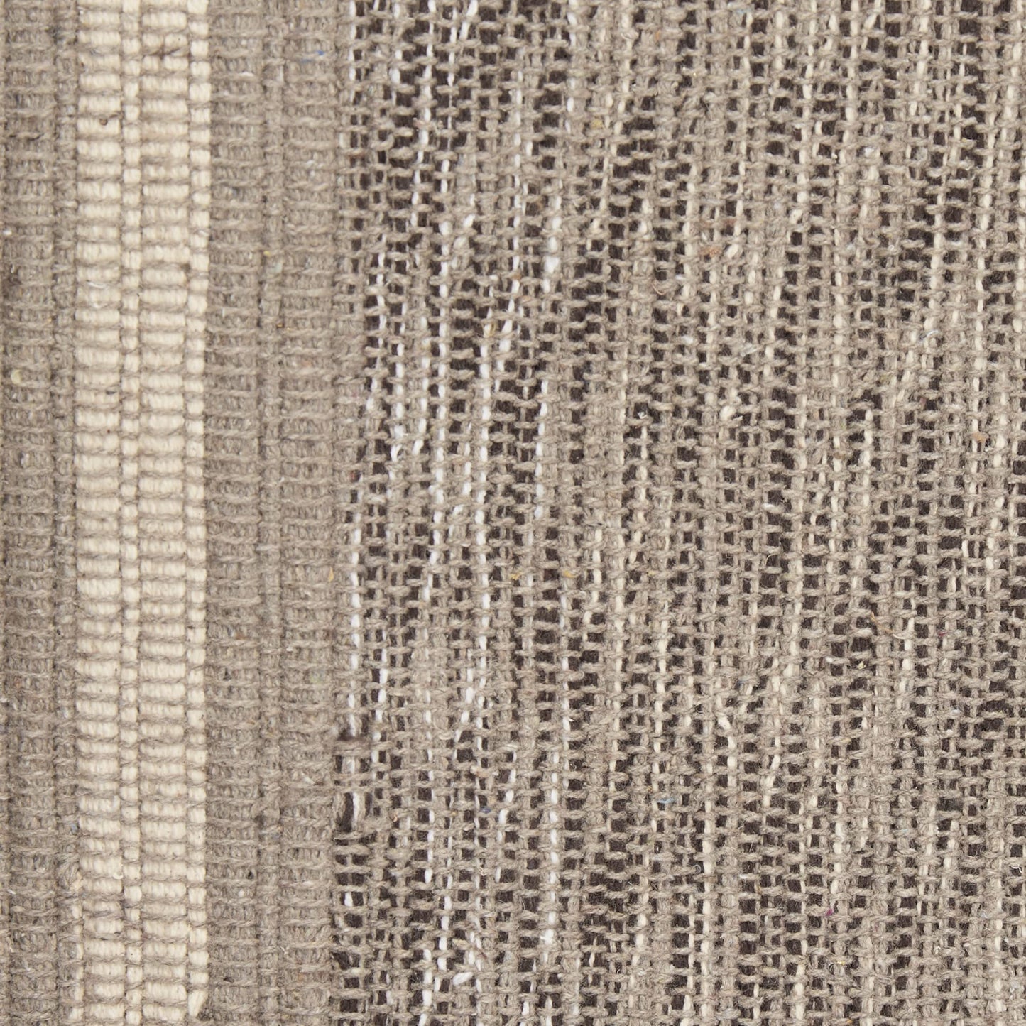 DII Variegated Recycled Yarn Modern Edge Stripe, 2x3', Stone