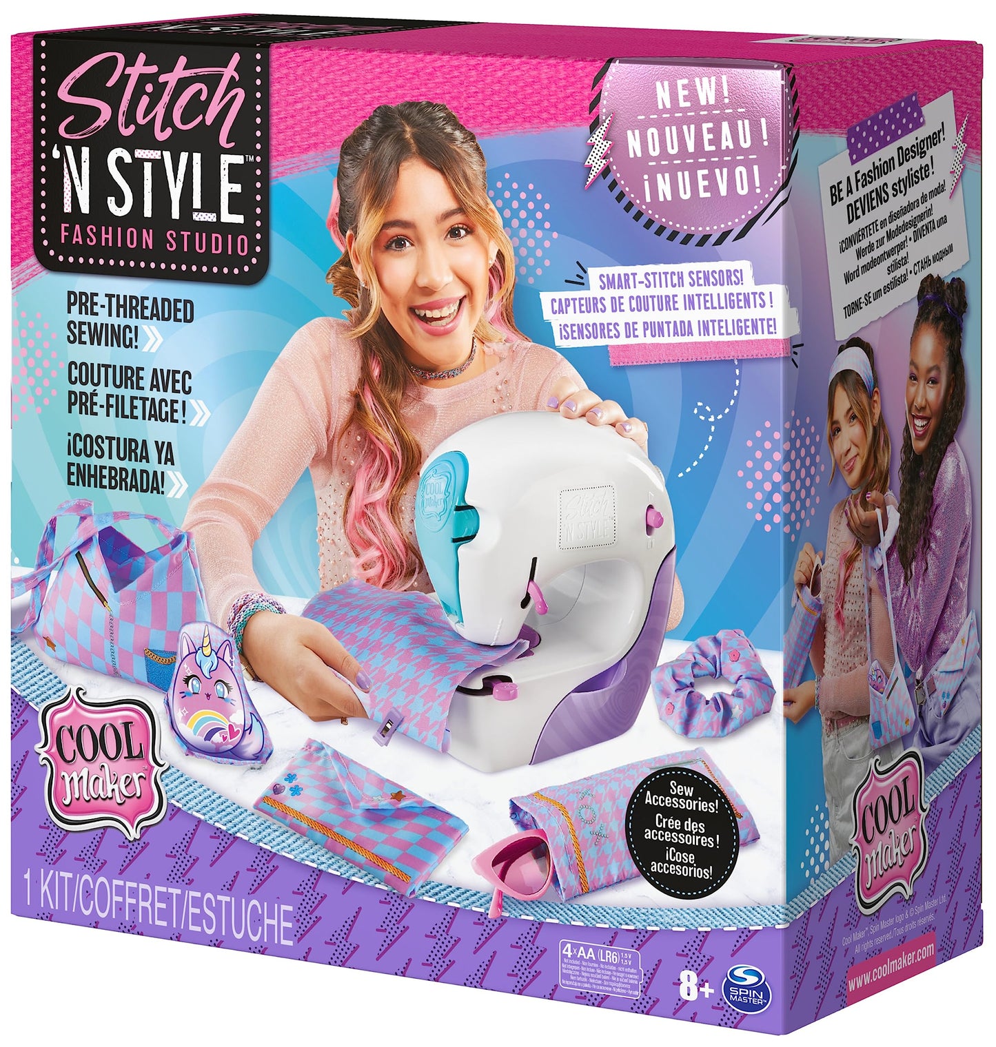 Cool Maker Stitch n Style Fashion Studio - Easy Sew No Thread Sewing Machine with 6 Projects for Kids Ages 8+