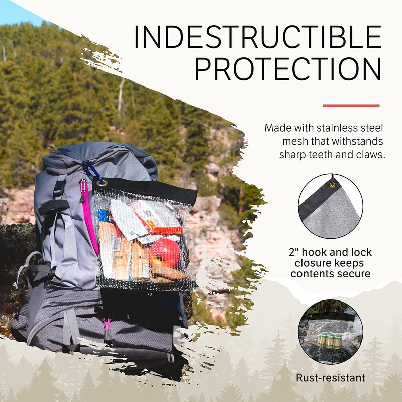 RATSACK Rodent Proof Cache Bag for Backcountry Trips (Camping, Hunting, Hiking, Fishing, Kayaking, Prepping) - Medium 8 Ounces