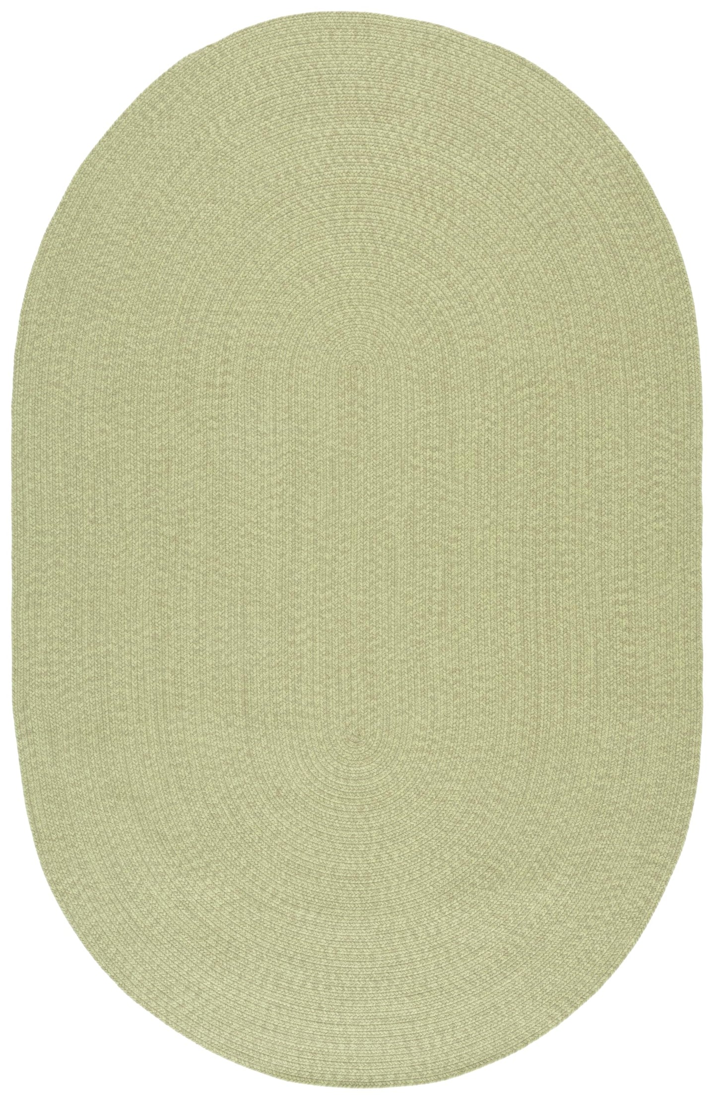 SAFAVIEH Washable Rug Outdoor Braided Collection - 5' x 8' Oval, Sage Green, Handmade & Reversible, Non-Shedding & Easy to Clean, Ideal for Patio, Backyard, Mudroom (BRD317W)